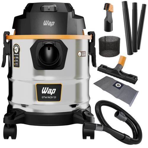 Aspirador de p� e l�quido 1600W 12 litros com fun��o soprador - GTW INOX 12i  220V