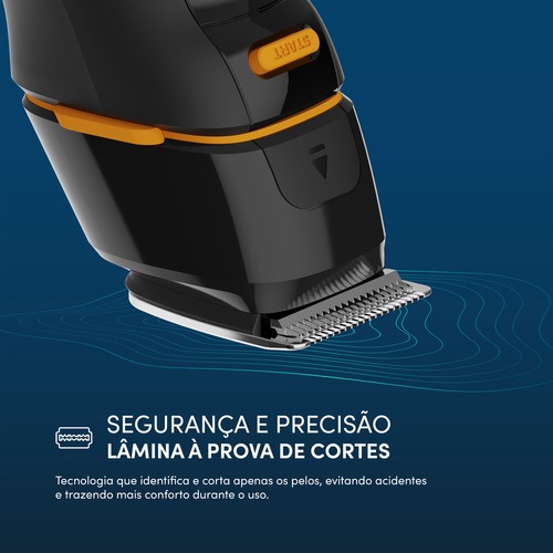 Aparador de pelos e babeador 10 em 1 a prova d'�gua IPX7 - Multigroom WMG011  110V/220V