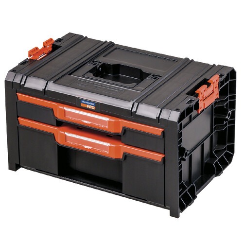 Caixa pl�stica para ferramentas com rodinhas 3 m�dulos - 44941023