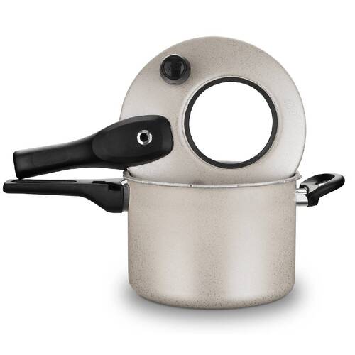 Panela de pressão 4,5 litros com visor e fechamento externo baunilha - 1277 Panela de pressão 4,5 litros com visor e fechamento externo baunilha - 1277