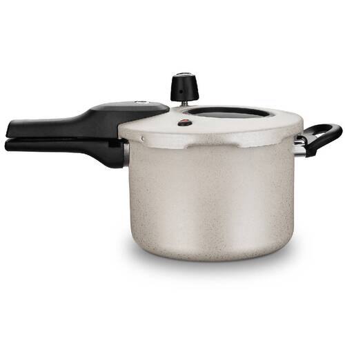 Panela de pressão 4,5 litros com visor e fechamento externo baunilha - 1277 Panela de pressão 4,5 litros com visor e fechamento externo baunilha - 1277