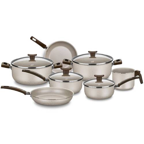 Jogo de panelas antiaderentes 7 pe�as Aurea - 1276