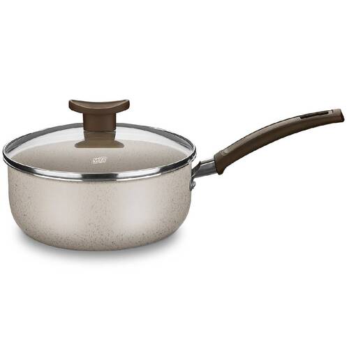 Jogo de panelas antiaderentes 5 peças baunilha Aurea - 1275 Jogo de panelas antiaderentes 5 peças baunilha Aurea - 1275