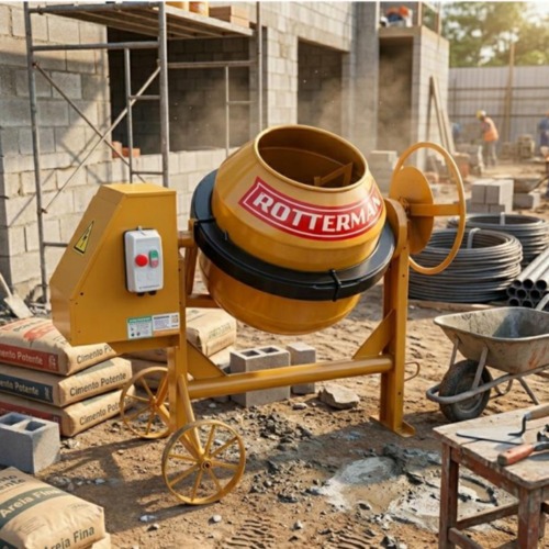 Betoneira 250 litros com motor 1 hp monof�sico e kit seguran�a  220V