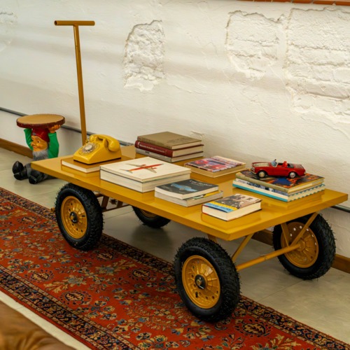 Carro plataforma com tampo em a�o 600Kg - RLL-5801