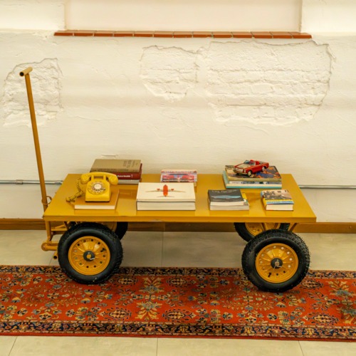 Carro plataforma com tampo em a�o 600Kg - RLL-5801