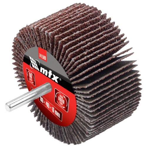 Roda de lixa 80 x 40 mm com haste - 741509