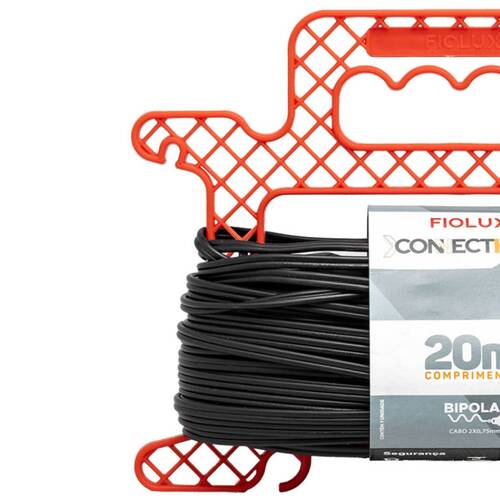 Extens�o el�trica 20 metros 1 tomada 2 x 0,75 mm 10A bipolar - Connect Hard