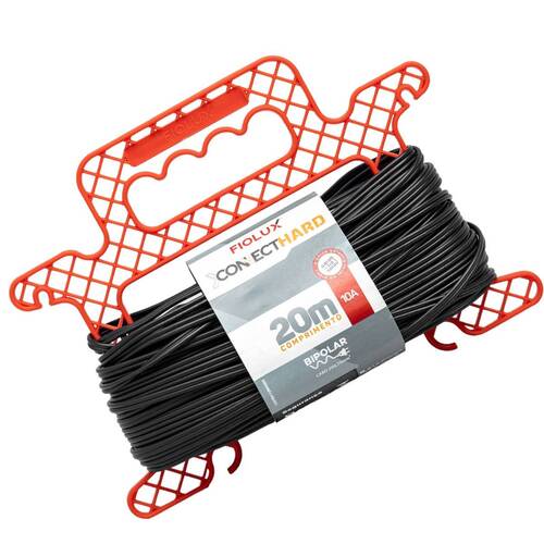 Extens�o el�trica 20 metros 1 tomada 2 x 0,75 mm 10A bipolar - Connect Hard