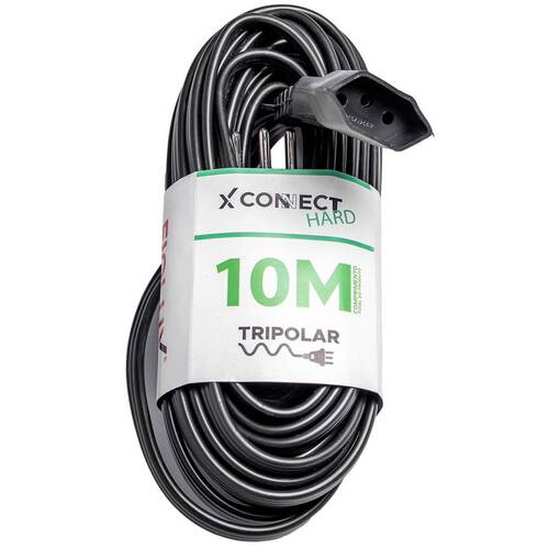 Extens�o el�trica 10 metros 1 tomada 3 x 0,75 mm 10A tripolar - Connect Hard