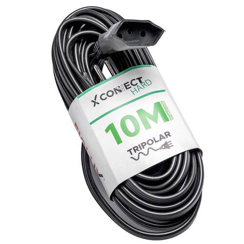Extens�o el�trica 10 metros 1 tomada 3 x 0,75 mm 10A tripolar - Connect Hard