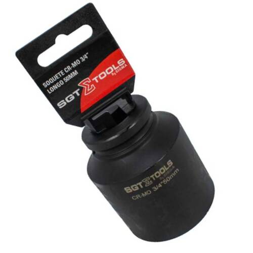 Soquete sextavado de impacto longo 50 mm encaixe 3/4 Soquete sextavado de impacto longo 50 mm encaixe 3/4