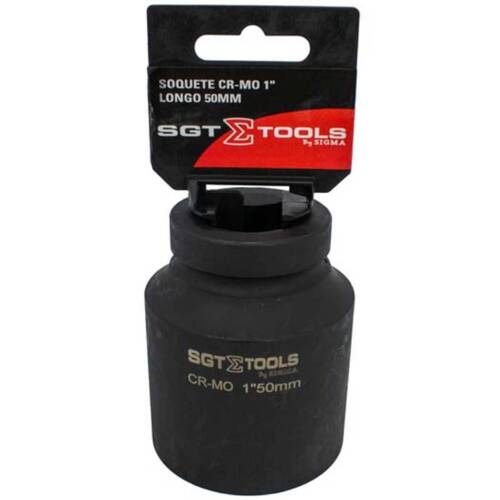 Soquete sextavado de impacto longo 50 mm encaixe 1 Soquete sextavado de impacto longo 50 mm encaixe 1