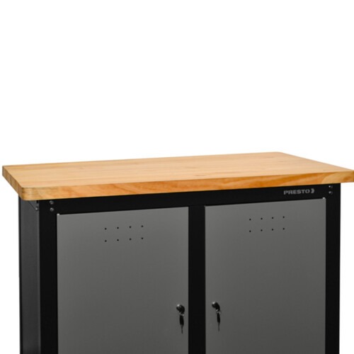 Bancada fechada 1,10 m com 2 portas tampo 40 mm - Dark
