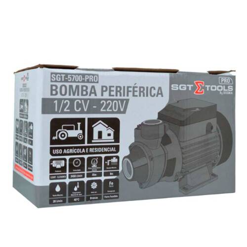 Motobomba perif�rica 1/2 hp vaz�o de 28 L/min - SGT-5700-PRO  220V