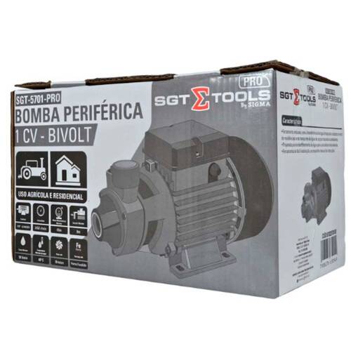 Motobomba perif�rica 1 hp vaz�o de 50 L/min - SGT-5701-PRO  110V/220V