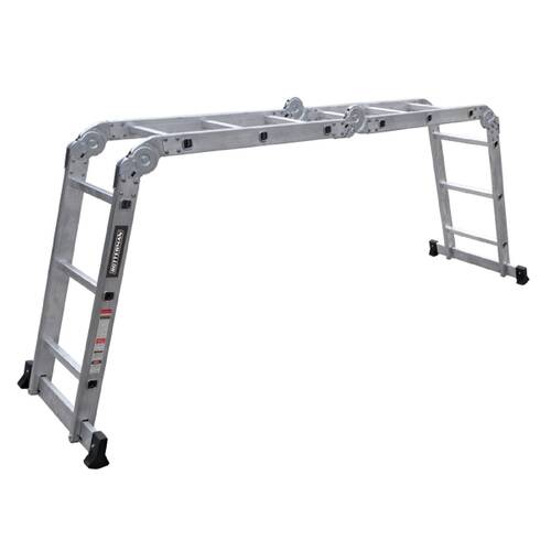Escada multifuncional de alum�nio 3 x 4 com 12 degraus 11 em 1 - ESC0265RO