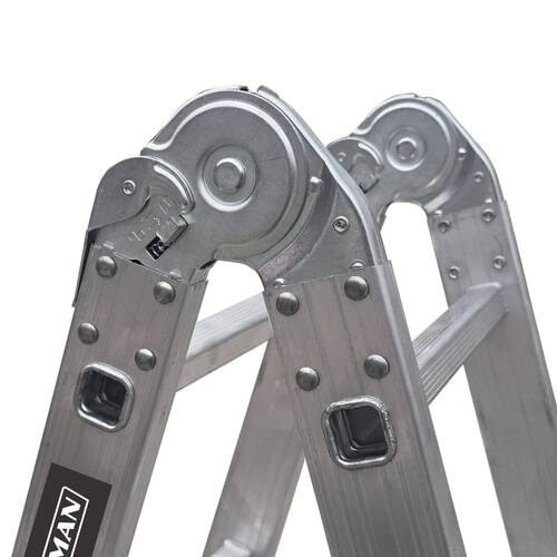 Escada multifuncional de alum�nio 3 x 4 com 12 degraus 11 em 1 - ESC0265RO