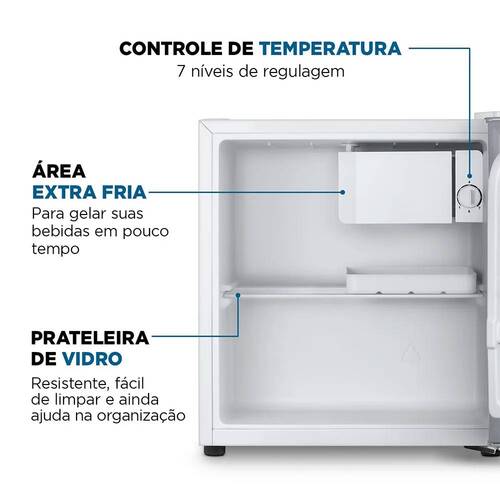 Frigobar 46 litros porta revers�vel branco - FGB01-W50  110V