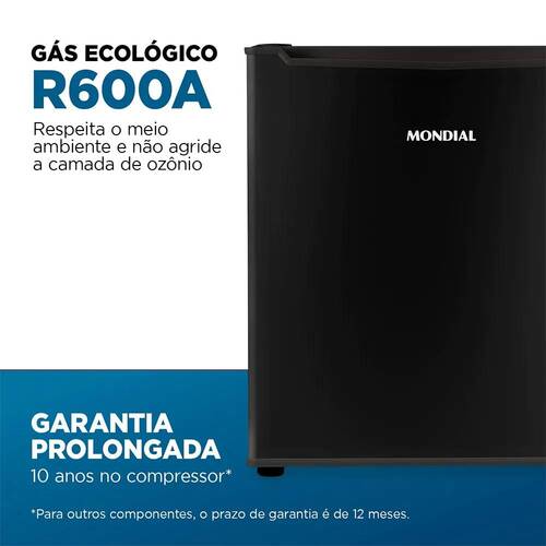 Frigobar 46 litros porta revers�vel preto - FGB-01-B50  110V