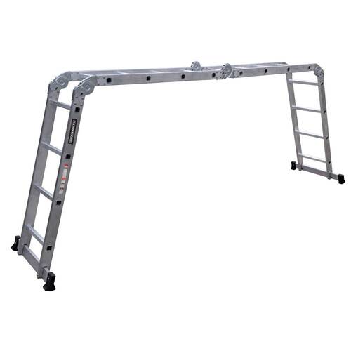Escada multifuncional de alum�nio 4 x 4 com 16 degraus 11 em 1 - ESC0266RO