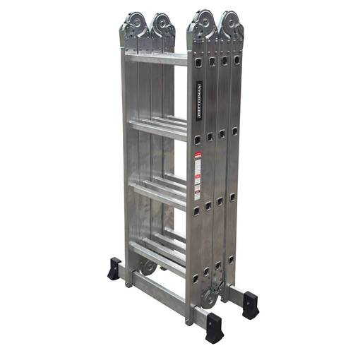Escada multifuncional de alum�nio 4 x 4 com 16 degraus 11 em 1 - ESC0266RO