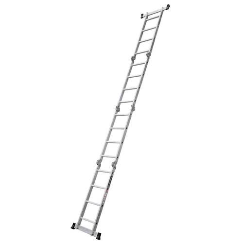 Escada multifuncional de alum�nio 4 x 4 com 16 degraus 11 em 1 - ESC0266RO