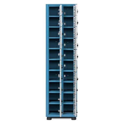 Armário porta objetos com 20 compartimentos e 14 tomadas para celulares - AM-103 Armário porta objetos com 20 compartimentos e 14 tomadas para celulares - AM-103
