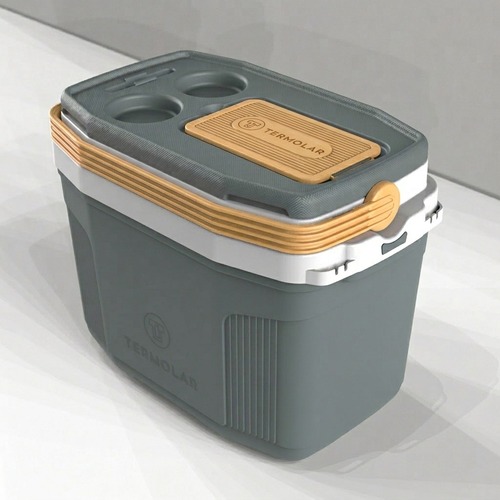 Garrafão térmico 5 Litros cinza plus com amarelo sertão - Supertermo Garrafão térmico 5 Litros cinza plus com amarelo sertão - Supertermo