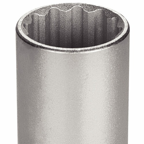 Soquete estriado longo 24 mm encaixe de 1/2