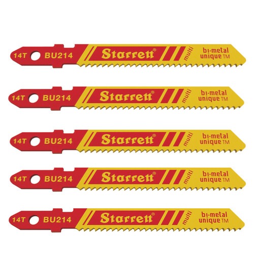 L�mina serra tico tico 50 mm 14 dentes bimetal multiuso 5 pe�as - BU214
