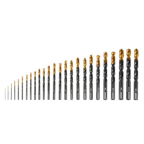Jogo de brocas de aço rápido 1 a 13 mm 25 peças -7232355 Jogo de brocas de aço rápido 1 a 13 mm 25 peças -7232355