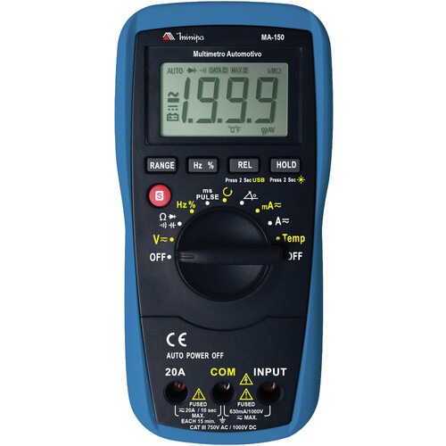 Mult�metro automotivo digital port�til - MA-150