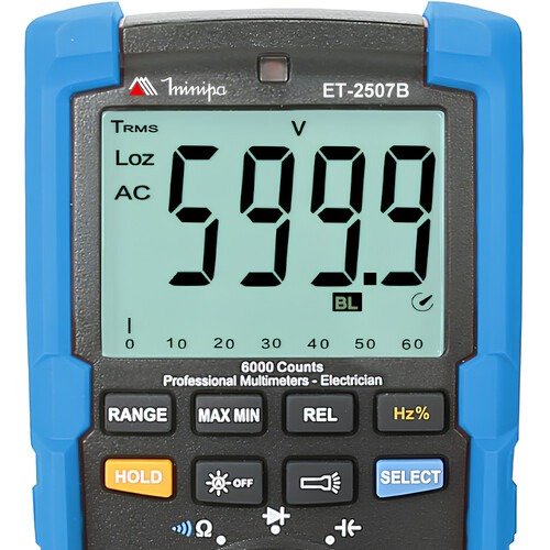 Mult�metro digital port�til CAT IV ET-2507B 