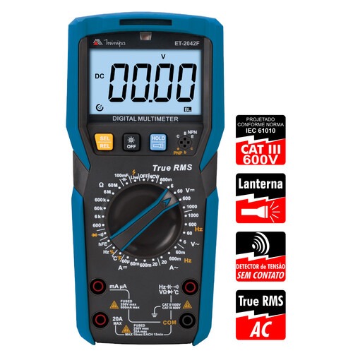 Mult�metro digital port�til - ET-2042F