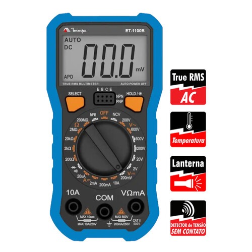 Mult�metro digital port�til - ET-1100B 