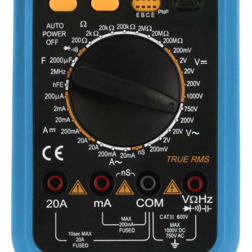 Multímetro digital portátil CAT III 600V True RMS - ET-2703A Multímetro digital portátil CAT III 600V True RMS - ET-2703A