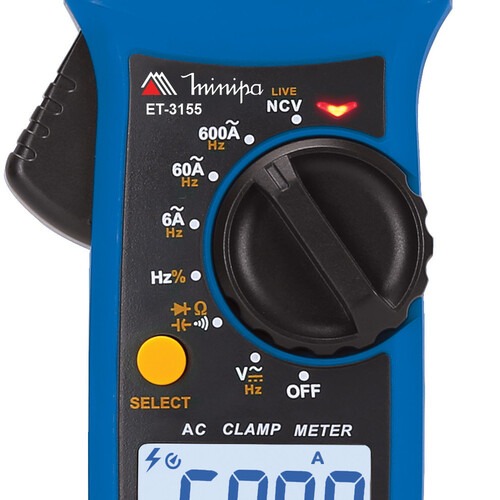 Alicate amperímetro digital CAT III 600V True RMS - ET-3155 Alicate amperímetro digital CAT III 600V True RMS - ET-3155