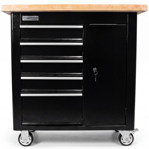 Bancada m�vel com 5 gavetas e porta lateral - RLL-277P