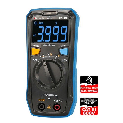 Mult�metro digital port�til CAT III 600V - ET-1050