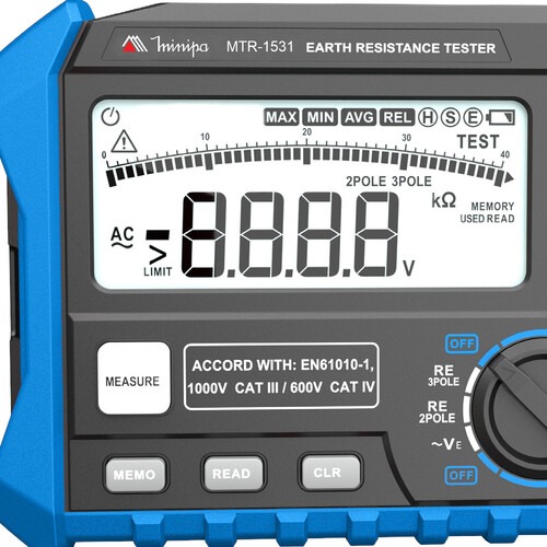 Terr�metro digital port�til CAT IV 600V -  MTR-1531