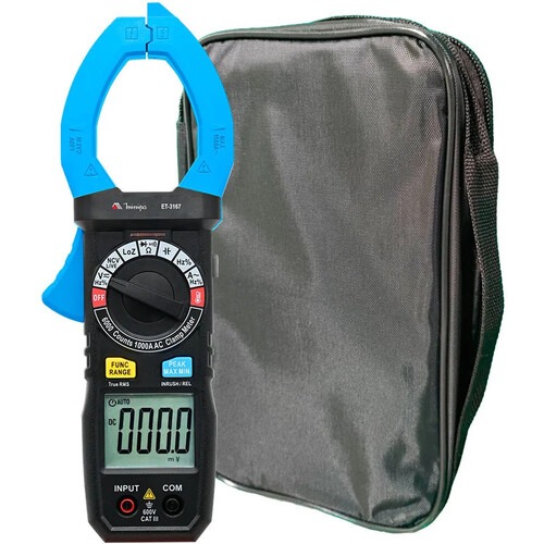 Alicate amperímetro digital 1000A True RMS AC CAT III 600V - ET-3167 Alicate amperímetro digital 1000A True RMS AC CAT III 600V - ET-3167