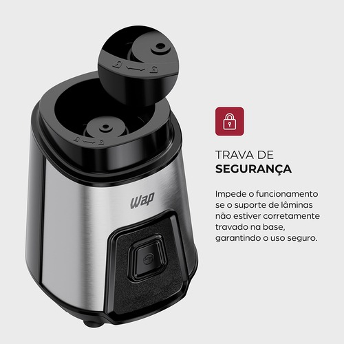 Liquidificador portátil 300W com 2 copos squeeze - WBG600 110V Liquidificador portátil 300W com 2 copos squeeze - WBG600 110V