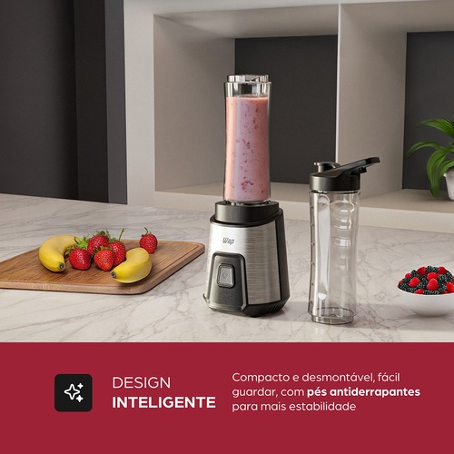 Liquidificador portátil 300W com 2 copos squeeze - WBG600 110V Liquidificador portátil 300W com 2 copos squeeze - WBG600 110V