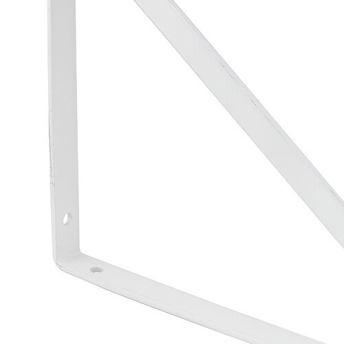 Cantoneira met�lica tipo m�o francesa 20 cm branca