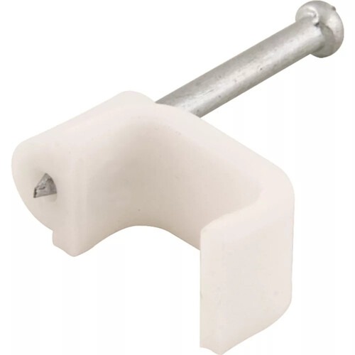 Grampo pl�stico chato para fios 10 mm� com 20 pe�as