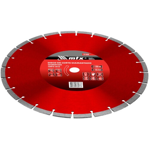 Disco diamantado segmentado 350 mm para concreto - 731659