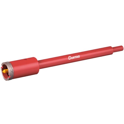 Serra copo diamantada 30 mm com haste de 3/8