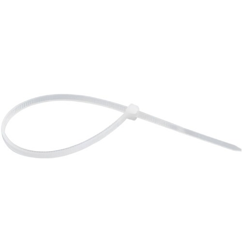 Abra�adeira de nylon branca 2,5 x 140 mm com 100 pe�as 