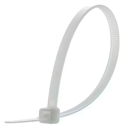 Abra�adeira de nylon branca 3,6 x 140 mm com 100 pe�as 